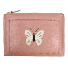 Porta Documento Borboleta em Couro Personalizado