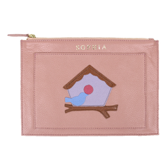 Porta Documento Little Bird em Couro Personalizado