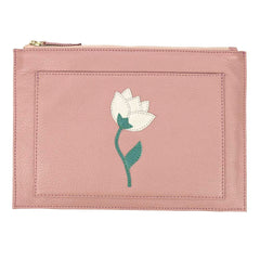 Porta Documento Tulipa em Couro Personalizado