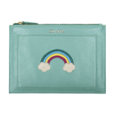 Porta Documento Arco Íris em Couro Personalizado