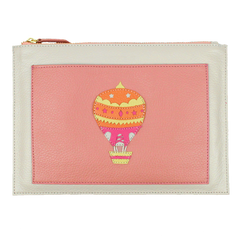 Porta Documento Balão Sarah em Couro Personalizado