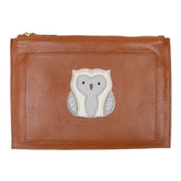 Porta Documento Coruja em Couro Personalizado