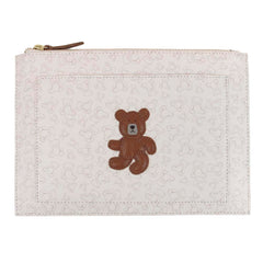 Porta Documento Urso Teddy Estampa Ursos com Caramelo Liso Pronta Entrega