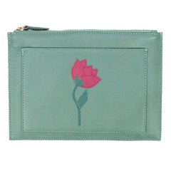 Porta Documento Tulipa em Couro Personalizado