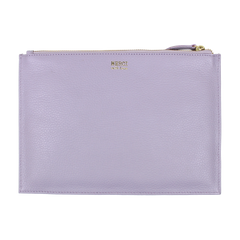 Porta Documento Borboleta Lilás Liso com Off White Liso e Rosa Orquídea Pronta Entrega