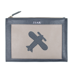 Porta Documento Little Plane em Couro Personalizado