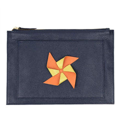 Porta Documento Catavento em Couro Personalizado