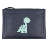 Porta Documento Little Dino em Couro Personalizado