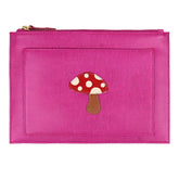 Porta Documento Cogumelo em Couro Personalizado