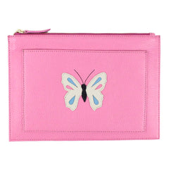 Porta Documento Borboleta em Couro Personalizado