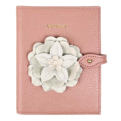 Porta Mini Cartão de Vacina - Modelo Einstein Camélia em Couro Personalizado