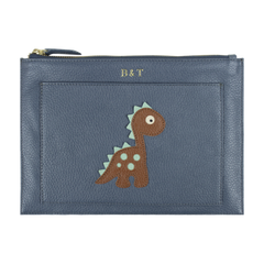 Porta Documento Little Dino em Couro Personalizado