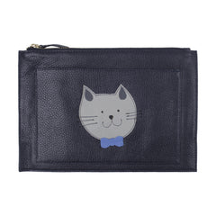 Porta Documento Little Cat em Couro Personalizado