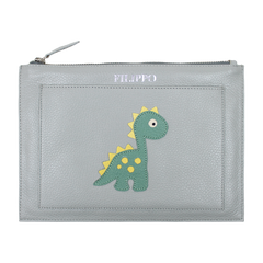 Porta Documento Little Dino em Couro Personalizado
