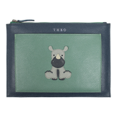 Porta Documento Rinoceronte em Couro Personalizado