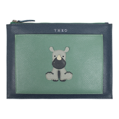 Porta Documento Rinoceronte em Couro Personalizado