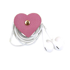 Porta Fio Coração Rosa Blush Pronta Entrega