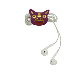 Porta Fio Dog em Couro Personalizado