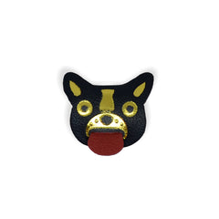 Porta Fio Dog em Couro Personalizado