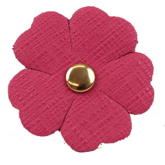 Porta Fio Flor em Couro Personalizado