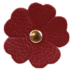 Porta Fio Flor em Couro Personalizado