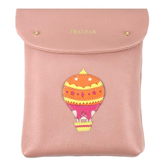 Porta Fralda Balão Sarah em Couro Personalizada