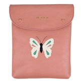 Porta Fralda Borboleta Algodão Doce Liso com Off White Liso e Jade Pronta Entrega