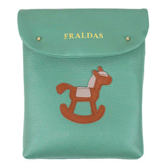 Porta Fralda Little Horse em Couro Personalizada