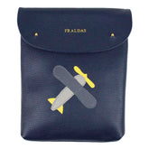 Porta Fralda Little Plane em Couro Personalizada