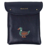 Porta Fralda Patinho Vintage em Couro Personalizada