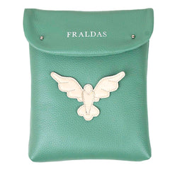 Porta Fralda Divino Espírito Santo em Couro Personalizada