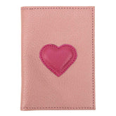 Porta Identidade Coração em Couro Personalizado