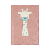 Porta Identidade Girafinha em Couro Personalizado