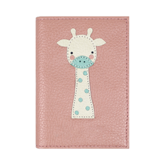 Porta Identidade Girafinha em Couro Personalizado