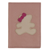 Porta Identidade Little Bear Laço em Couro Personalizado