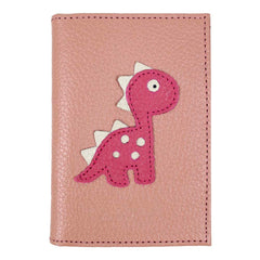 Porta Identidade Little Dino em Couro Personalizado