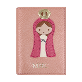 Porta Identidade Nossa Senhora em Couro Personalizado
