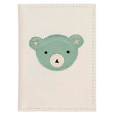 Porta Identidade Blue Bear em Couro Personalizado