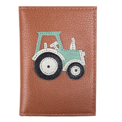 Porta Identidade Trator Caramelo Liso com Jade e Cinza Claro Liso Pronta Entrega