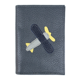 Porta Identidade Little Plane em Couro Personalizado