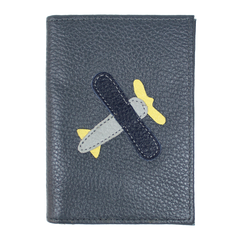 Porta Identidade Little Plane em Couro Personalizado
