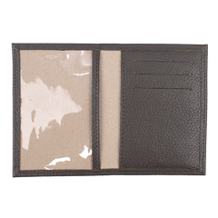 Porta Identidade Rei Urso em Couro Personalizado