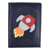 Porta Identidade Foguete em Couro Personalizado