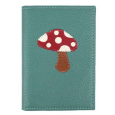 Porta Identidade Cogumelo em Couro Personalizado