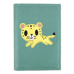 Porta Identidade Onça em Couro Personalizado