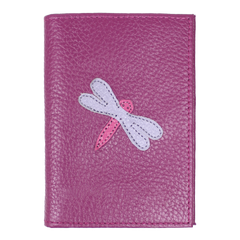 Porta Identidade Libélula em Couro Personalizado