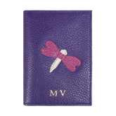 Porta Identidade Libélula em Couro Personalizado