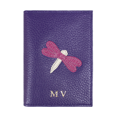 Porta Identidade Libélula em Couro Personalizado