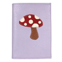 Porta Identidade Cogumelo em Couro Personalizado