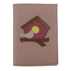 Porta Identidade Little Bird em Couro Personalizado